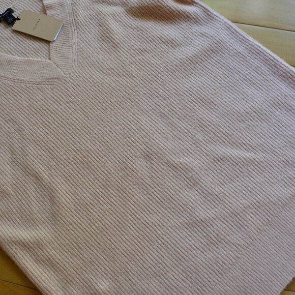 Halogen V Neck Pearl Accent Sweater Size M - Picture 5 of 7